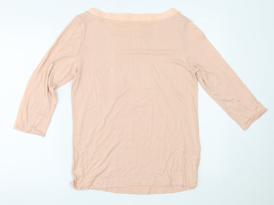 Preworn Womens Pink   Basic Blouse Size 14