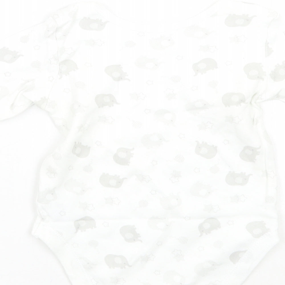 Nutmeg Baby White Geometric  Babygrow One-Piece Size 6-9 Months