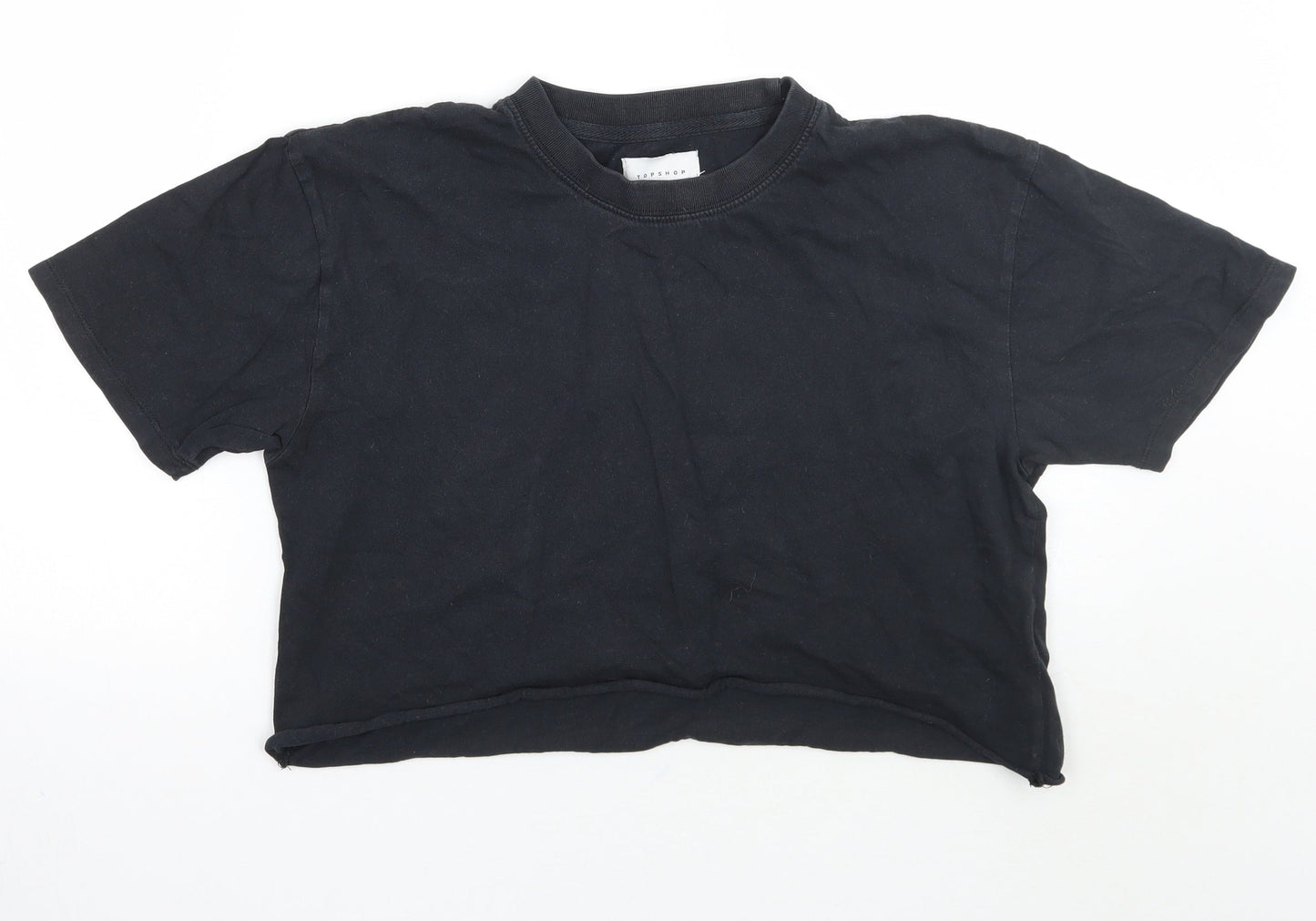 Topshop Womens Grey   Basic T-Shirt Size XS