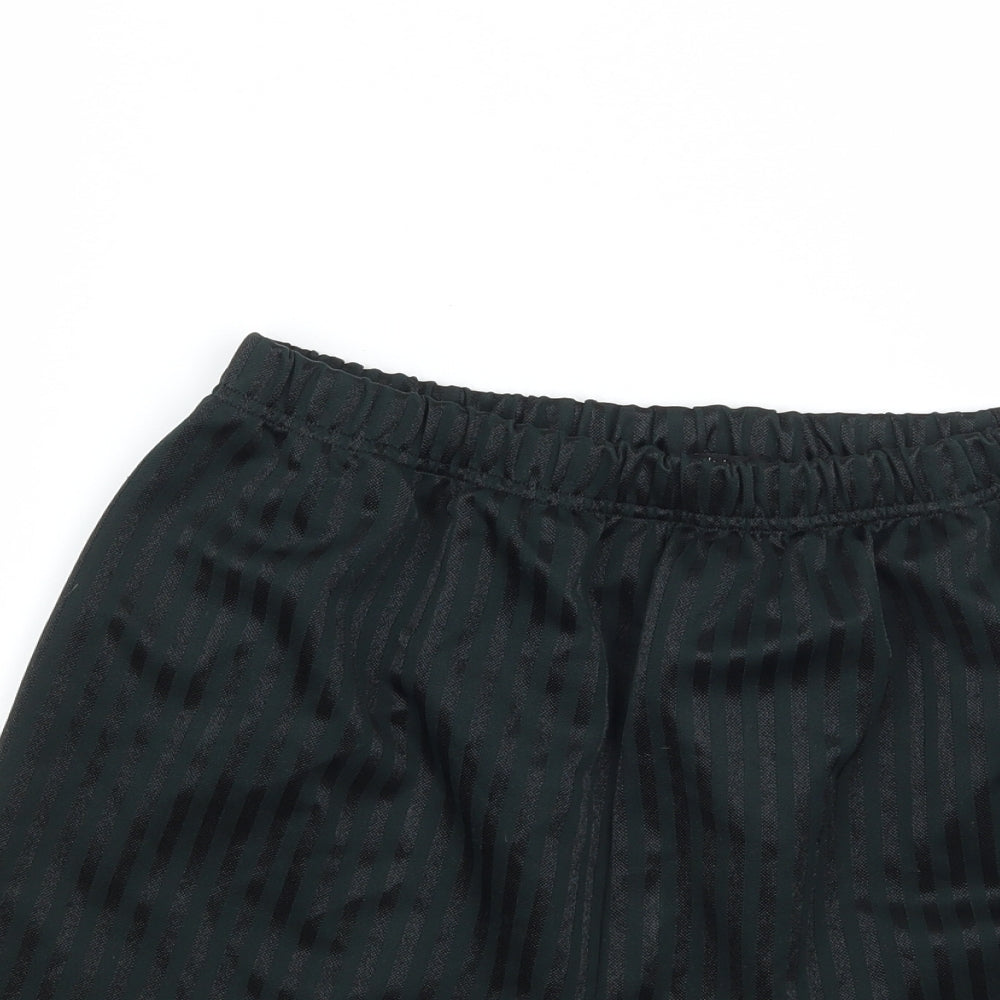 Buk ta  Boys Black Striped  Sweat Shorts Size 14 Years