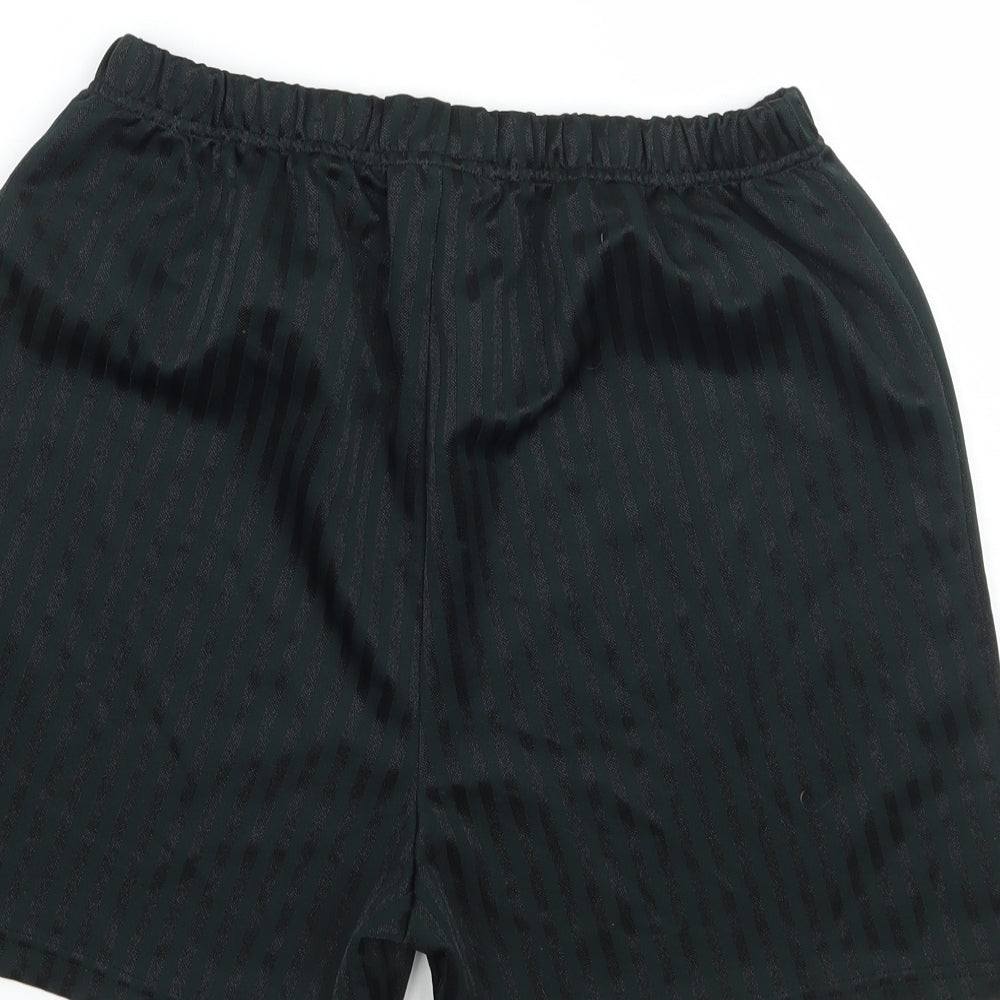 Buk ta  Boys Black Striped  Sweat Shorts Size 14 Years