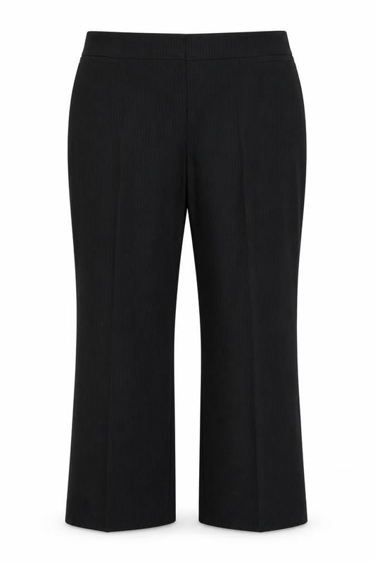 F&F Womens Black Striped  Trousers  Size 18 L25 in
