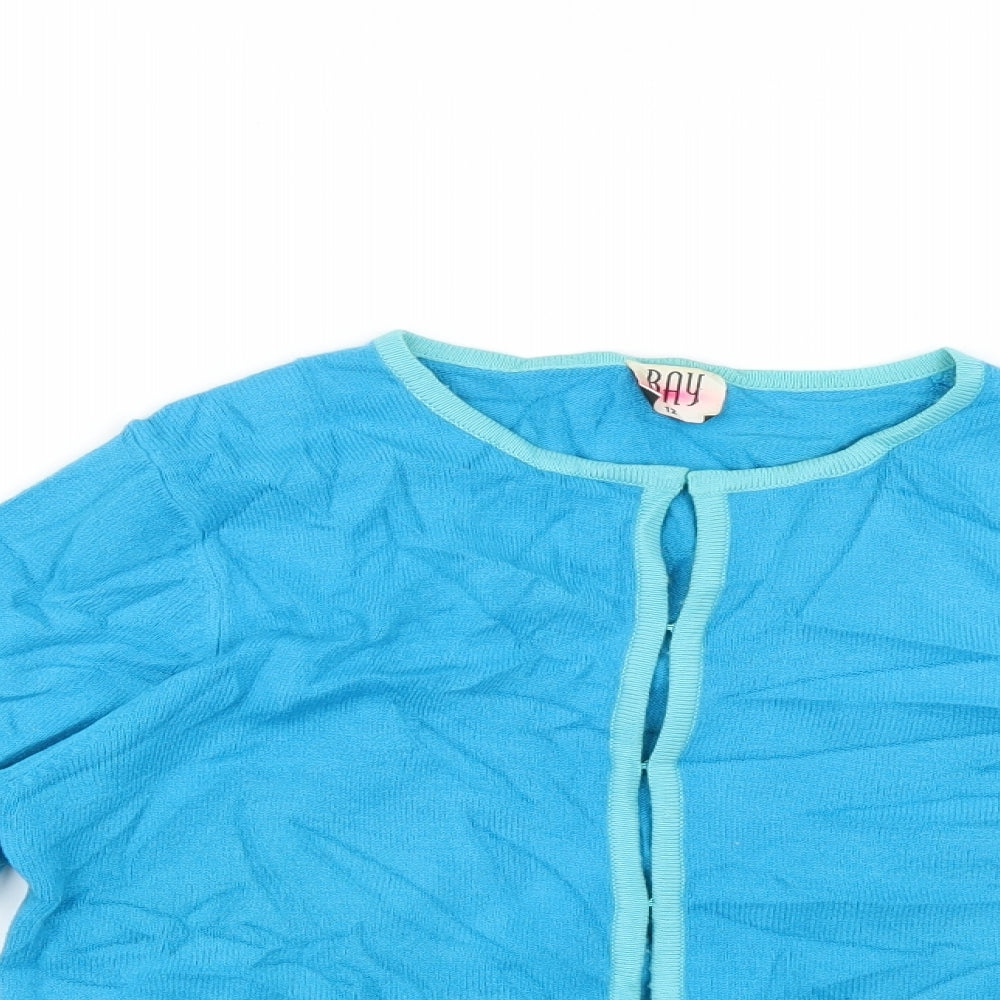 bay Womens Blue   Cardigan Jumper Size 12