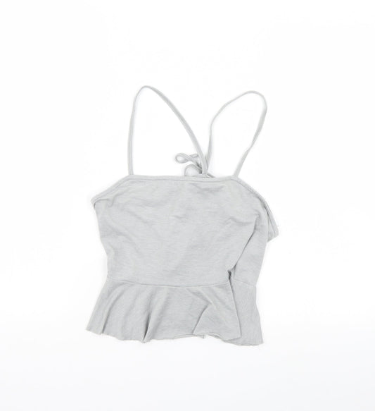 River Island Womens Grey   Cropped Tank Size 10