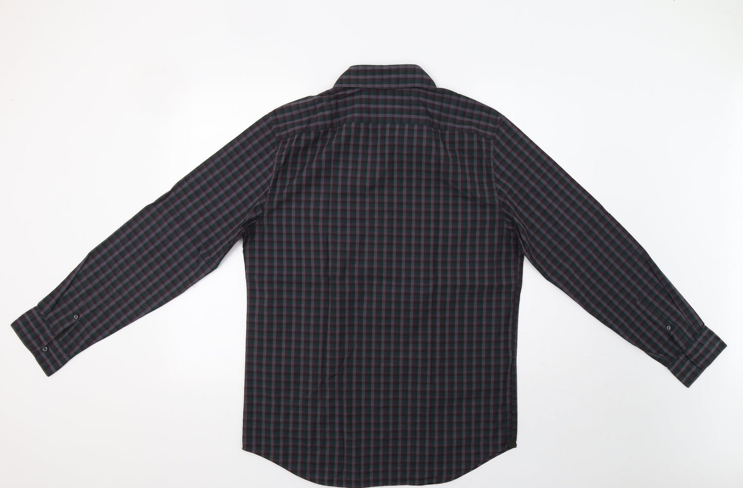 Gap Mens Purple Check   Button-Up Size M