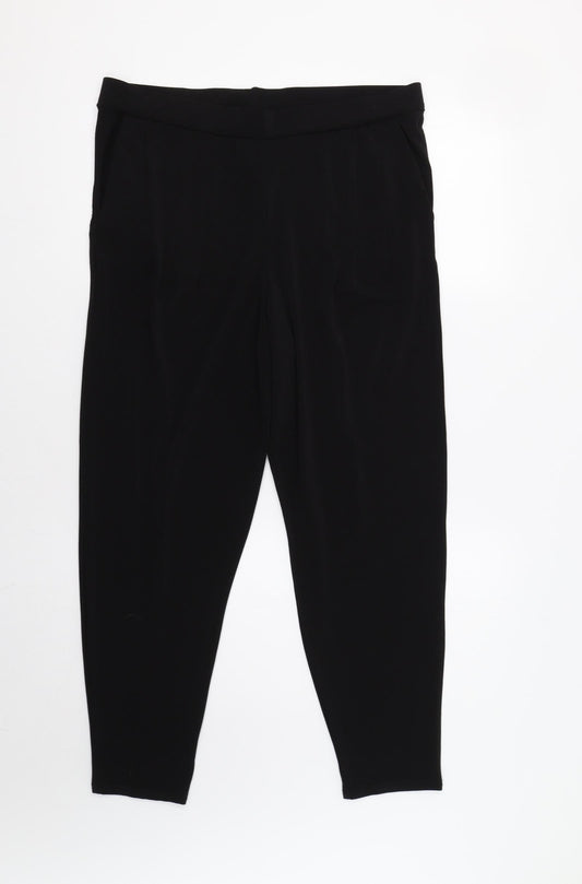 Cmd Womens Black   Jogger Trousers Size 14 L27 in