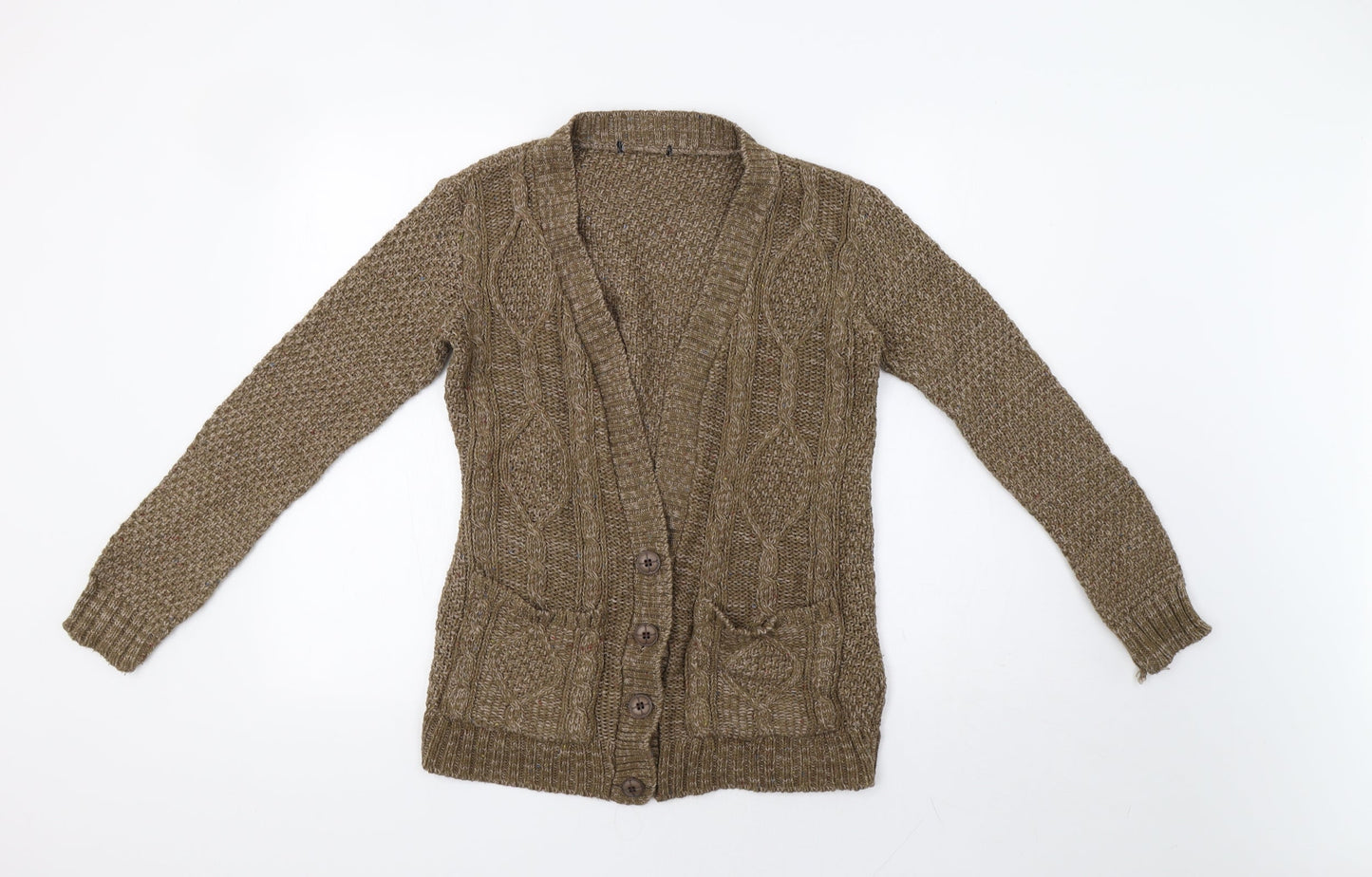 Preworn Womens Brown   Cardigan Jumper Size S