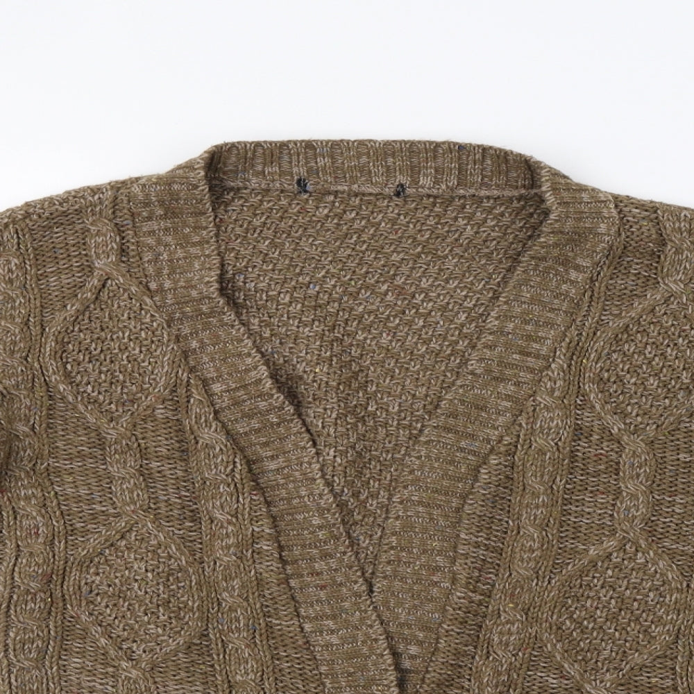 Preworn Womens Brown   Cardigan Jumper Size S