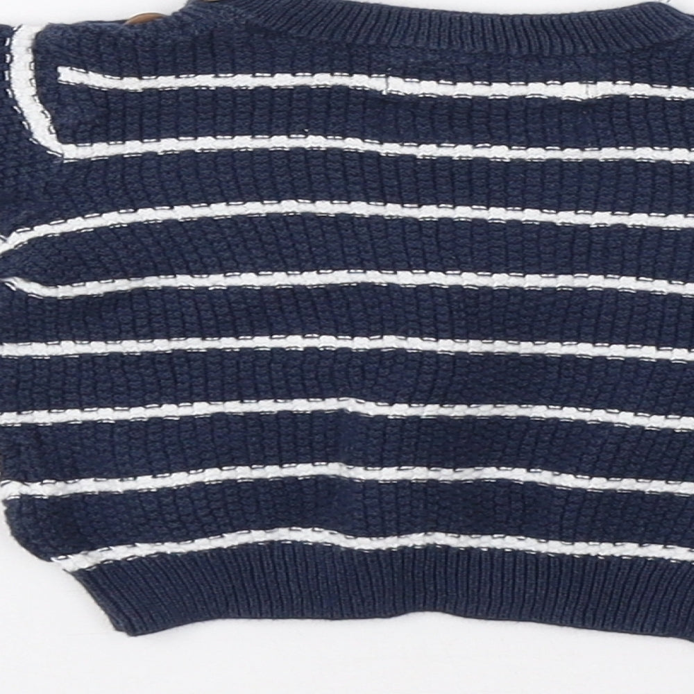 F&F Baby Blue Striped  Pullover Jumper Size 3-6 Months