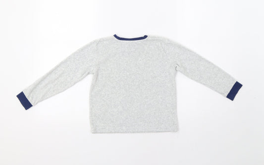 Preworn Boys Grey   Pullover T-Shirt Size 4-5 Years  - Crocodile