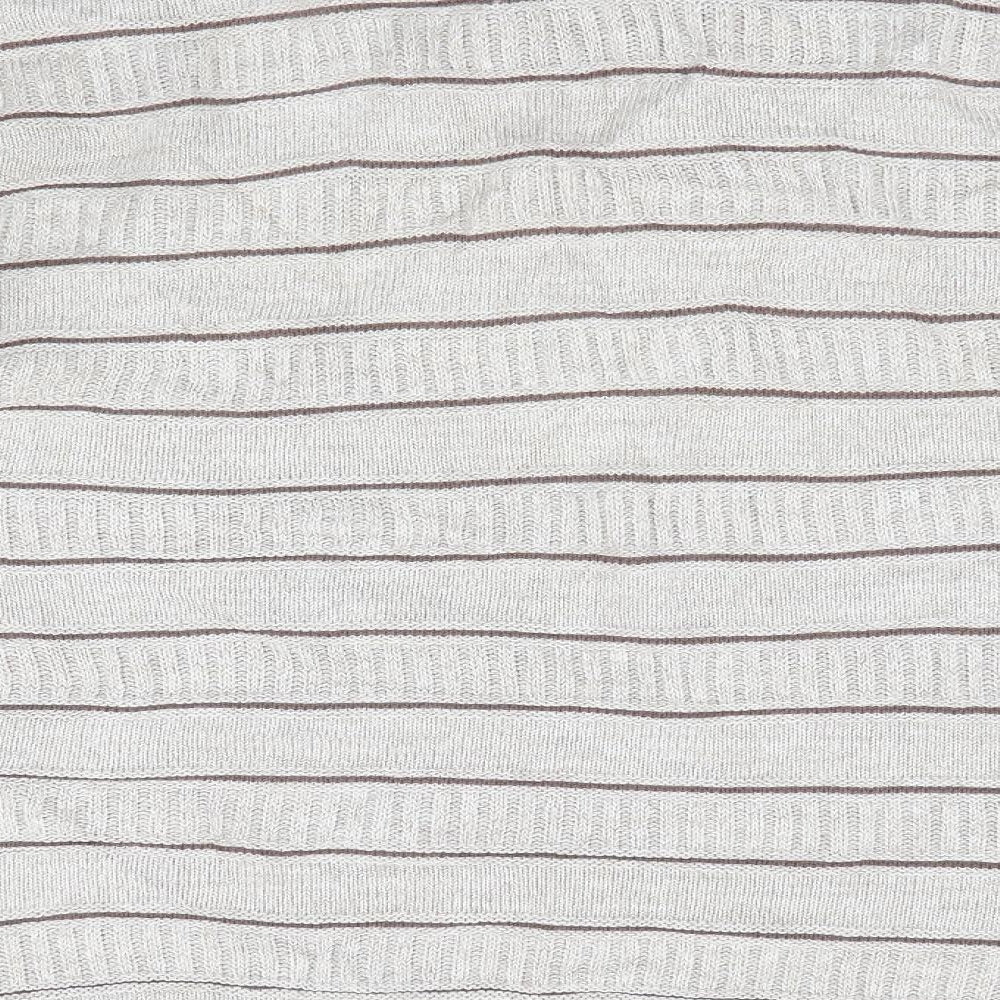 Marks and Spencer Mens Beige Striped  Pullover Jumper Size M