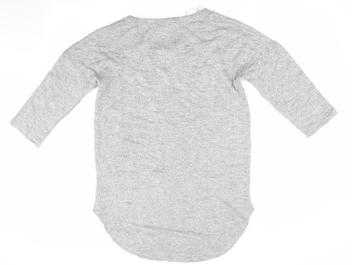Papaya Womens Grey   Pullover Jumper Size S  - Detail neck