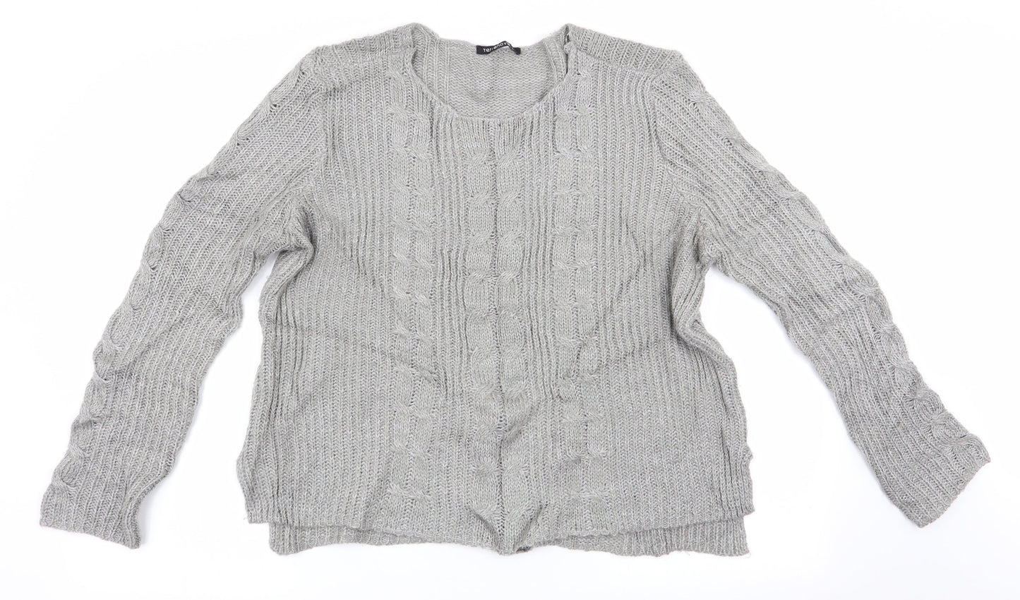 Terranova Womens Grey   Pullover Jumper Size L