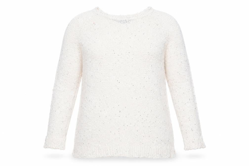 Topshop Womens Beige   Pullover Jumper Size 8  - Sequins all over