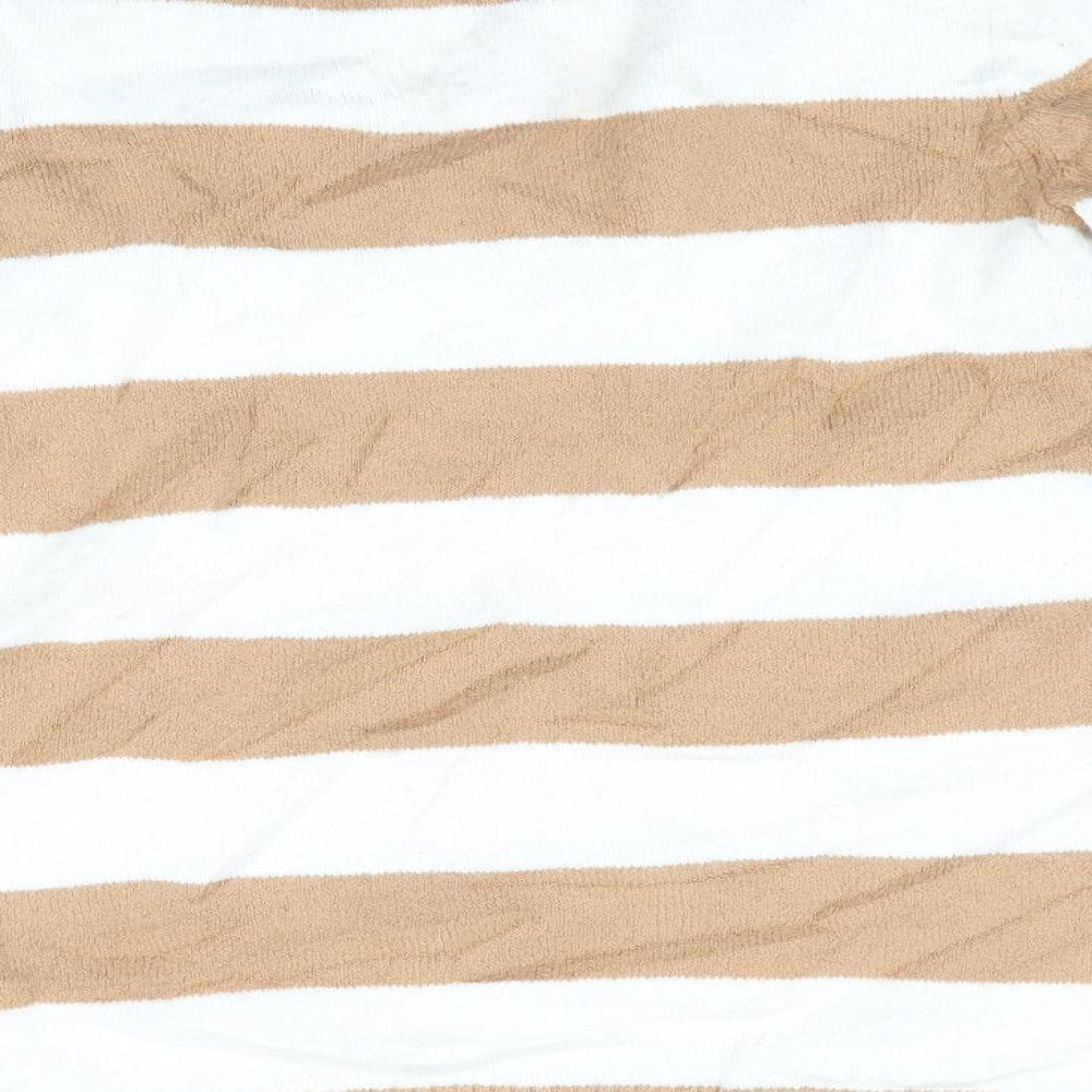 Gap Womens Beige Striped  Pullover Jumper Size S