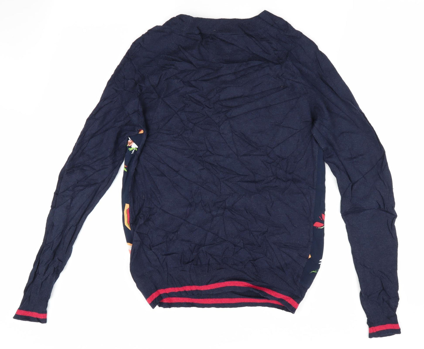 NEXT Womens Blue Floral  Pullover Jumper Size 6