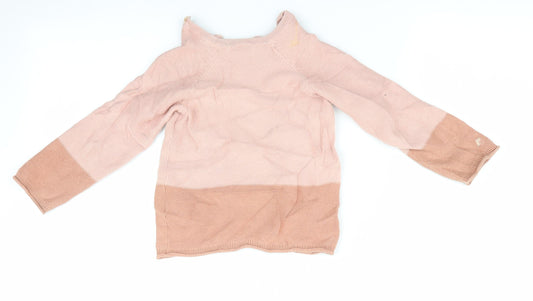 H&M Girls Orange   Pullover Jumper Size 3-6 Months  - Peach in Colour