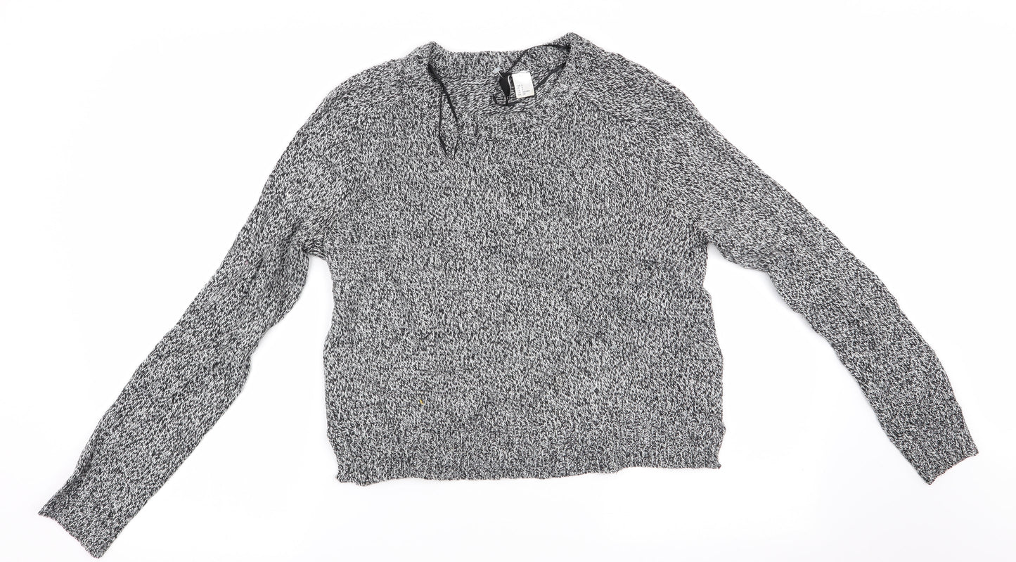 Divided Womens Black   Pullover Jumper Size 6