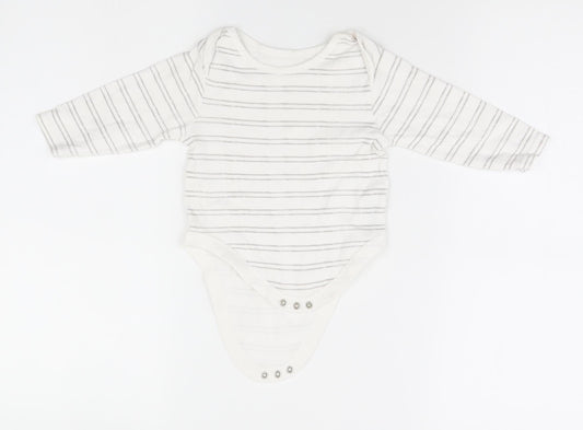 Primark Baby White Striped  Leotard One-Piece Size 9-12 Months