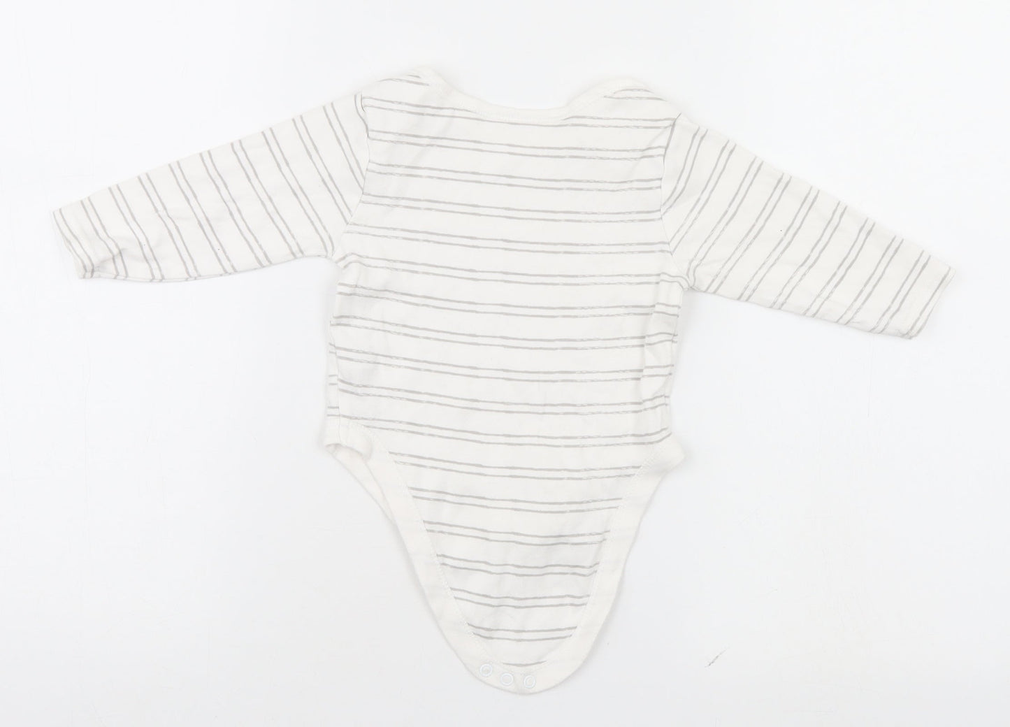Primark Baby White Striped  Leotard One-Piece Size 9-12 Months