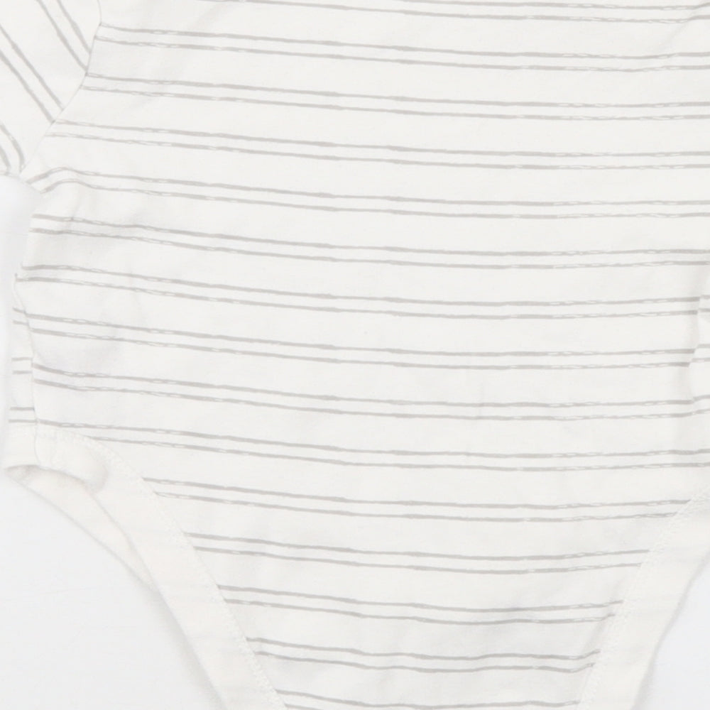 Primark Baby White Striped  Leotard One-Piece Size 9-12 Months