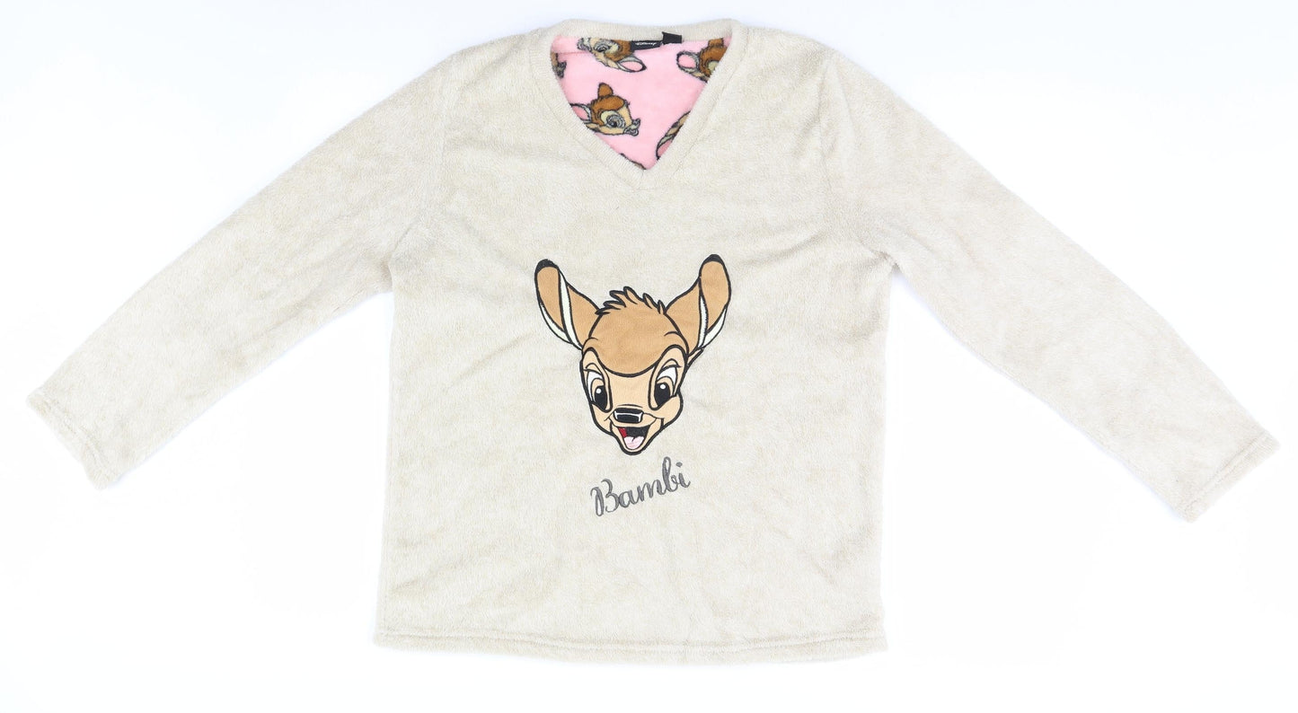 Disney Womens Beige   Pullover Jumper Size 10  - Bambi