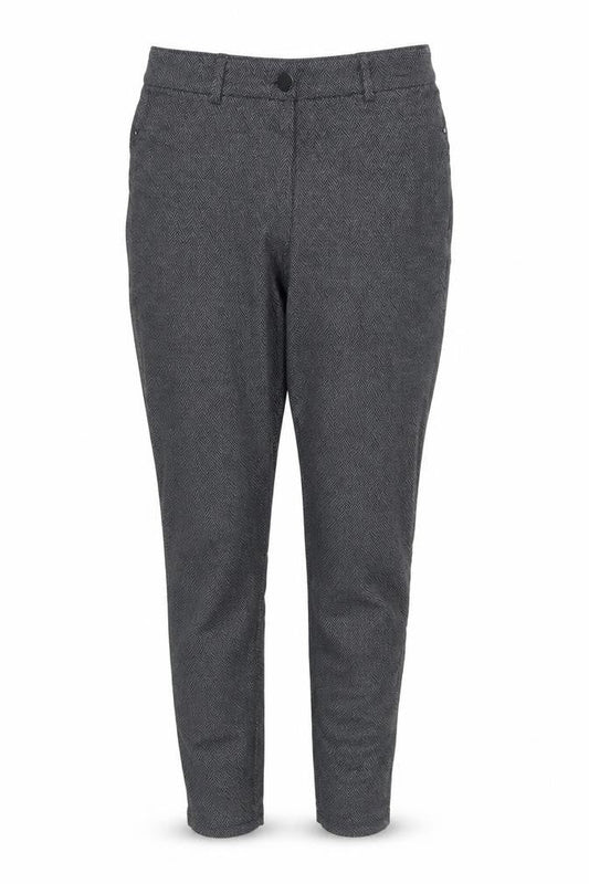 Dorothy Perkins Womens Grey Herringbone  Trousers  Size 12 L28 in