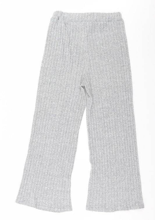 Preworn Womens Grey Striped  Trousers   L26 in