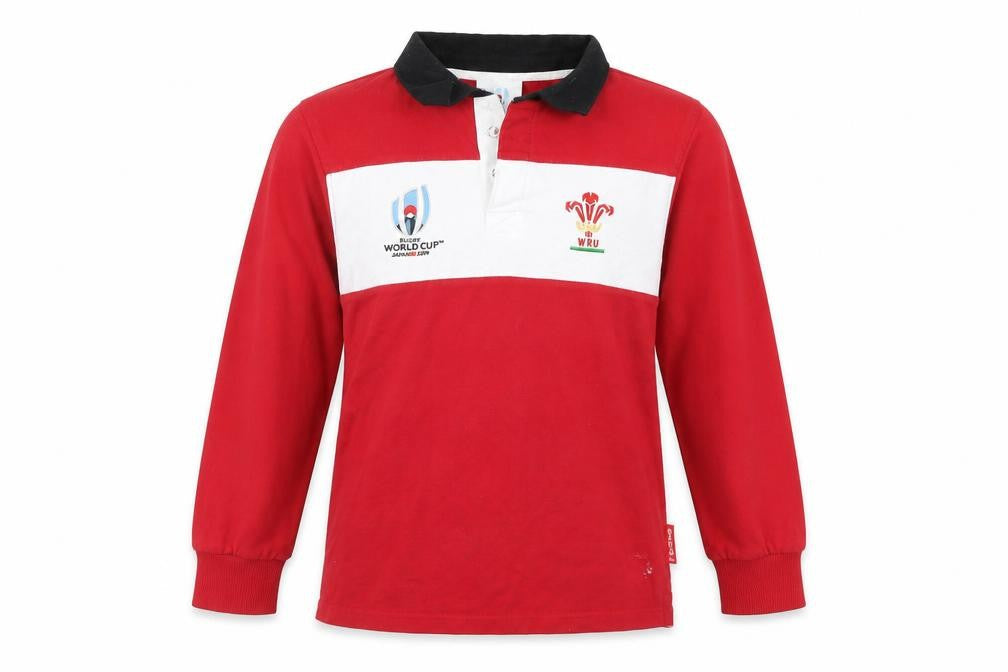 Rugby Girls Red   Basic Polo Size 9-10 Years  - Rugby, Wales, Japan 2019