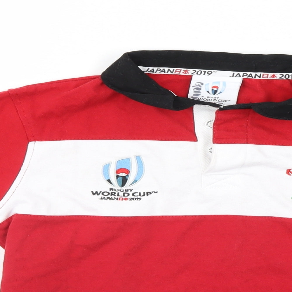 Rugby Girls Red   Basic Polo Size 9-10 Years  - Rugby, Wales, Japan 2019