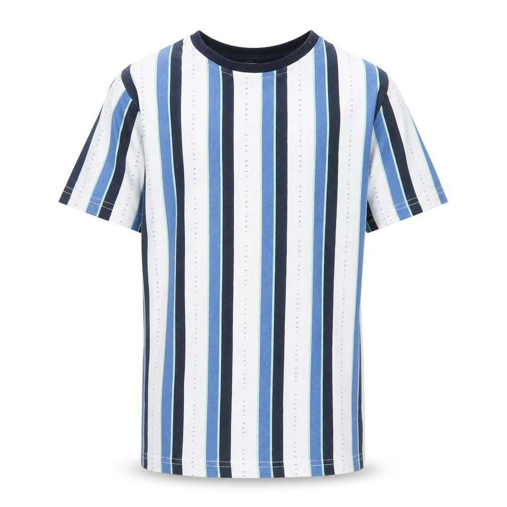 George Boys White Striped  Basic T-Shirt Size 9-10 Years  - Stay Real