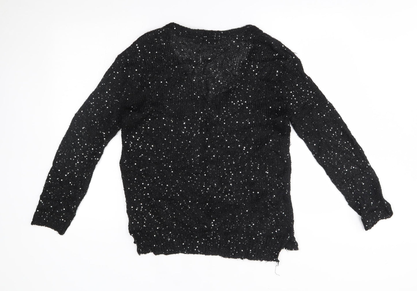 H&M Womens Black   Cardigan Jumper Size S