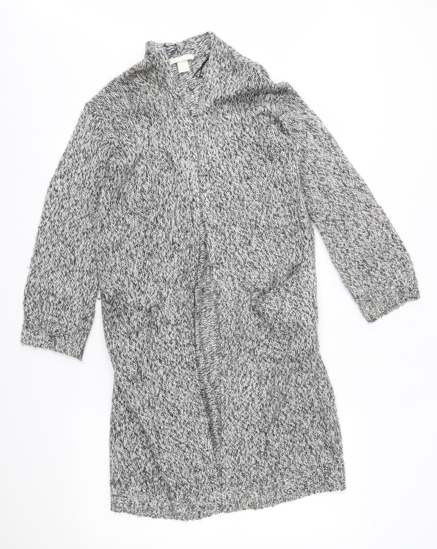 H&M Womens Grey   Cardigan Jumper Size XS