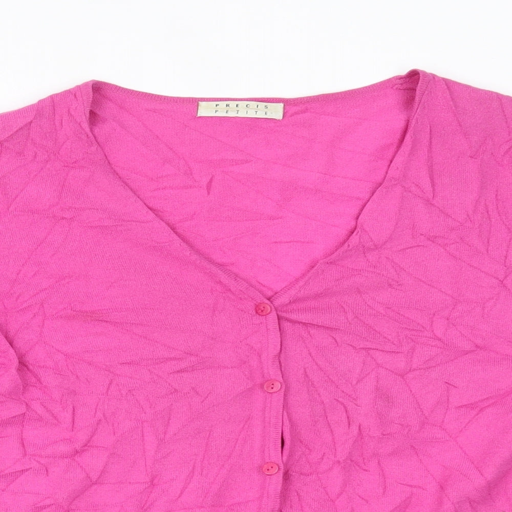 Precis Womens Pink   Cardigan Jumper Size L