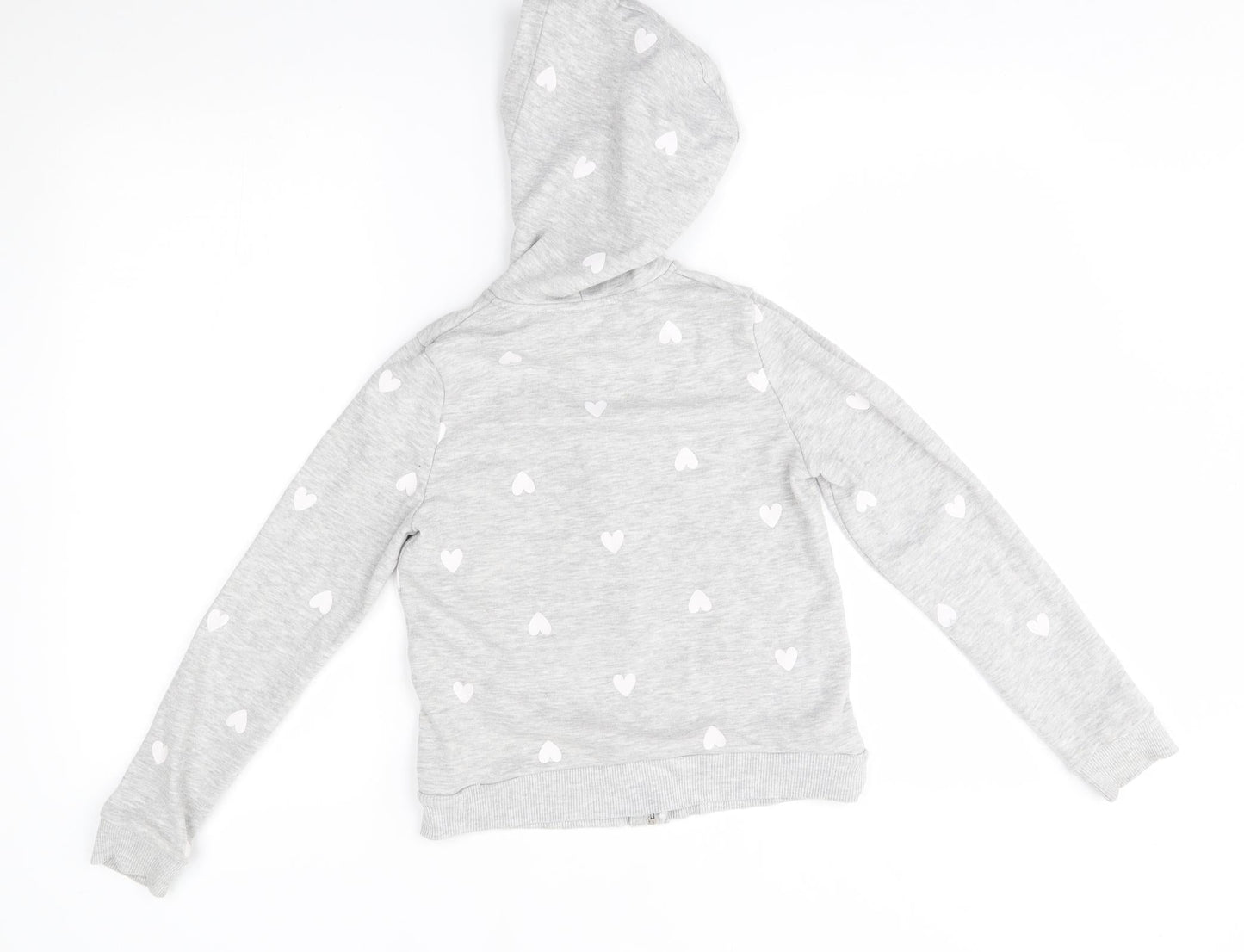 H&M Boys Grey   Full Zip Hoodie Size 8-9 Years