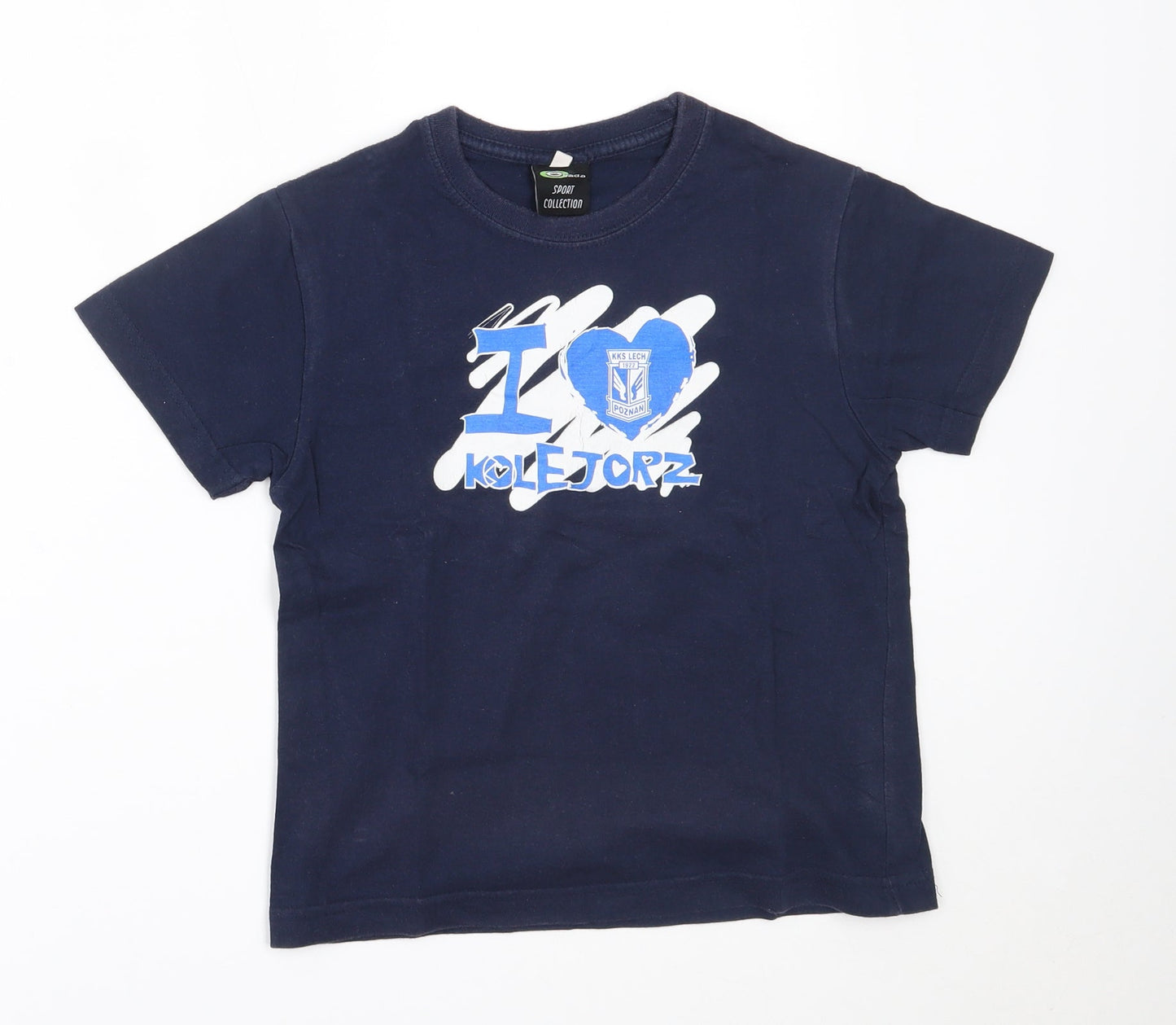 ejada Boys Blue   Basic T-Shirt Size 10 Years  - I love kolejorz