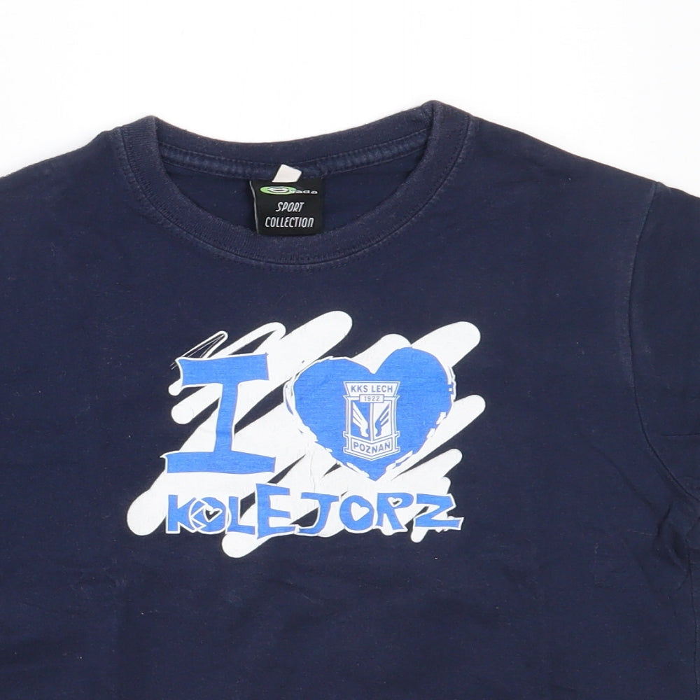 ejada Boys Blue   Basic T-Shirt Size 10 Years  - I love kolejorz
