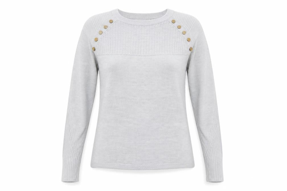 M&S Womens Grey   Pullover Jumper Size 10