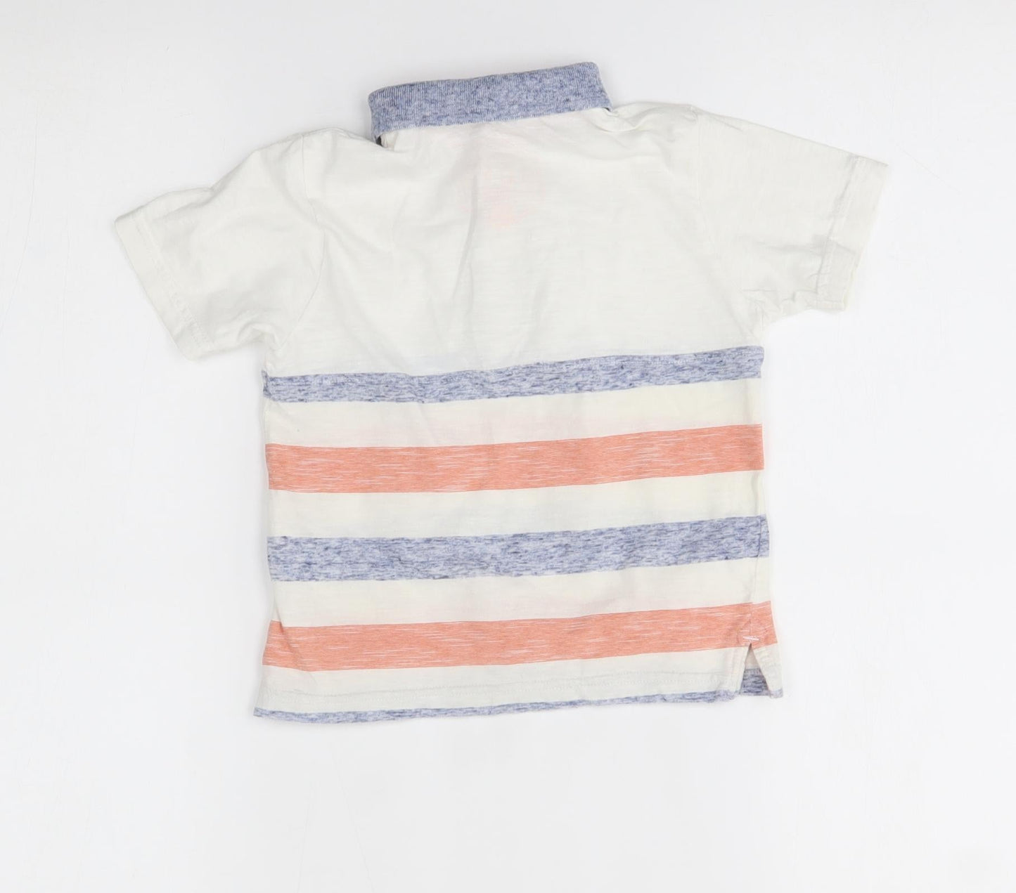 Matalan Boys White Striped  Basic Polo Size 3 Years