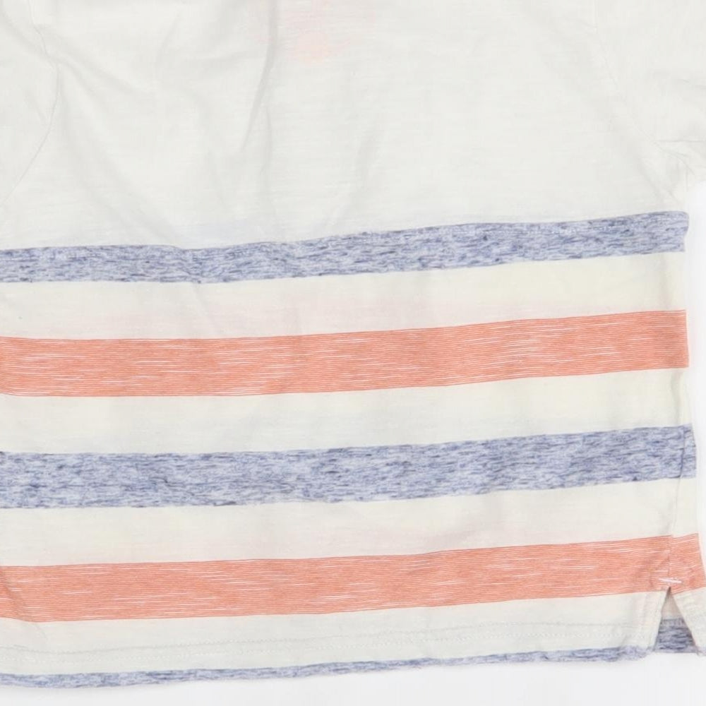 Matalan Boys White Striped  Basic Polo Size 3 Years