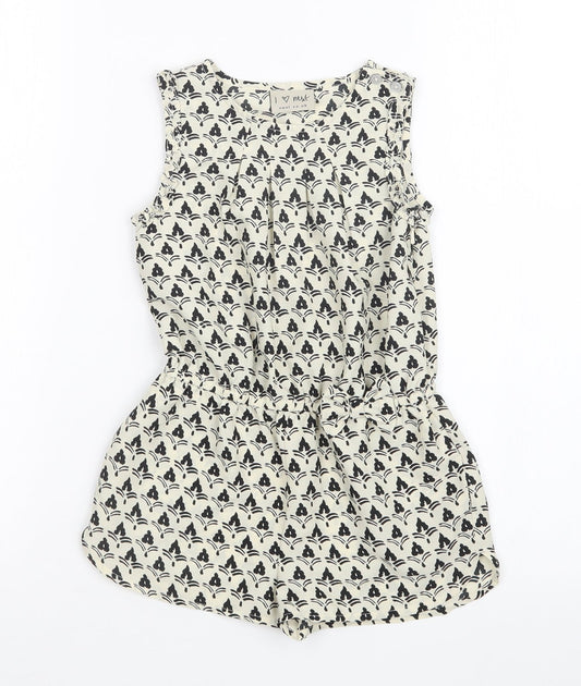 NEXT Girls Multicoloured Geometric  Playsuit One-Piece Size 4 Years