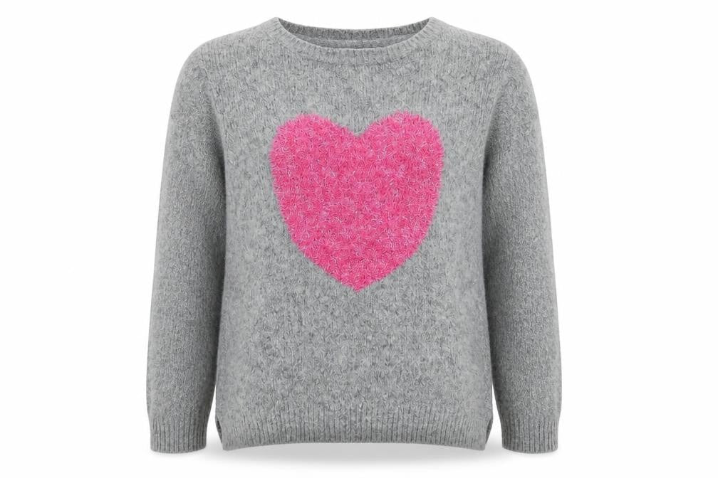 M&S Girls Grey   Pullover Sweatshirt Size 10-11 Years