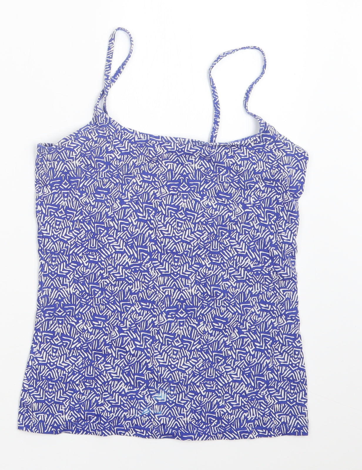 NEXT Womens Blue Geometric  Camisole T-Shirt Size 6