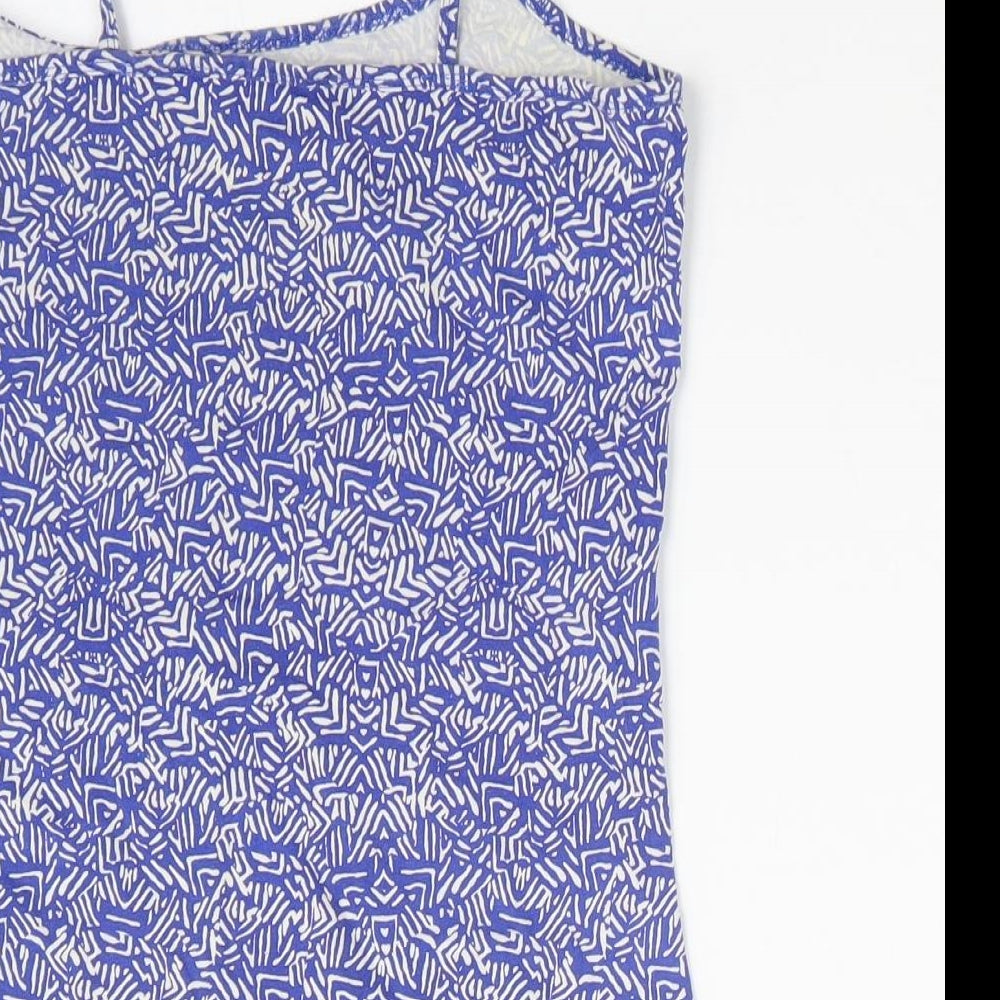 NEXT Womens Blue Geometric  Camisole T-Shirt Size 6