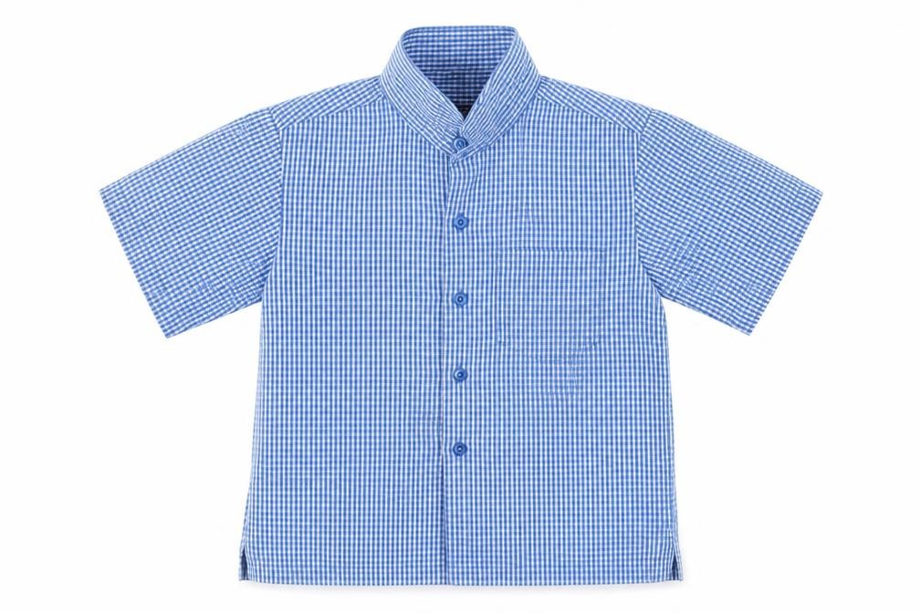 NEXT Boys Blue Check  Basic Button-Up Size 4 Years