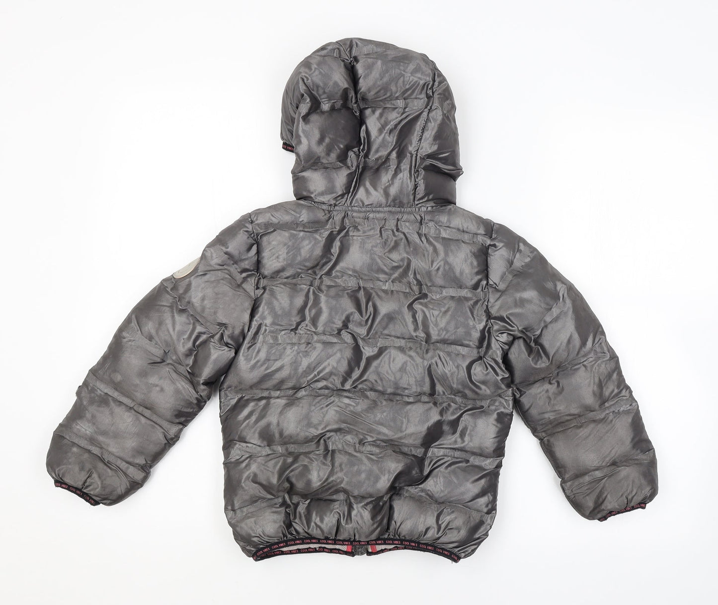 Preworn Girls Grey   Full Zip Hoodie