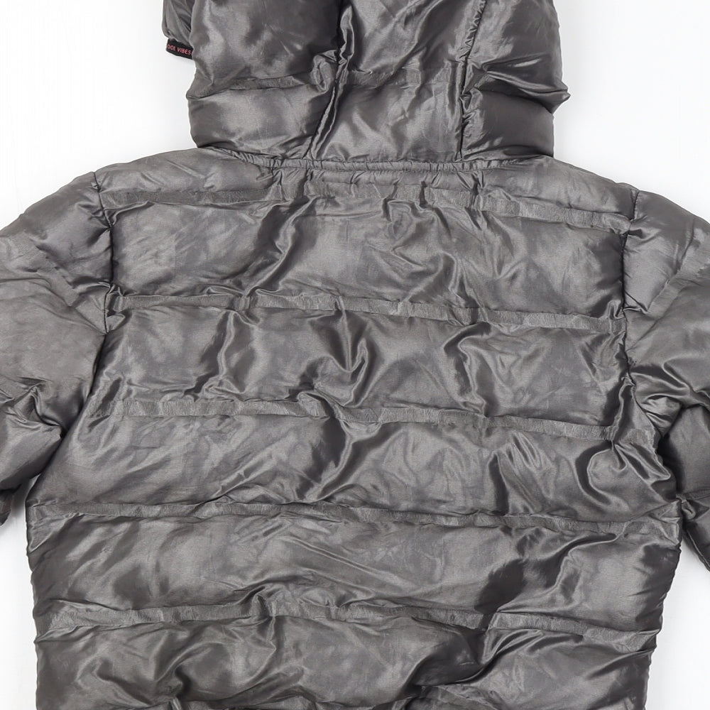 Preworn Girls Grey   Full Zip Hoodie