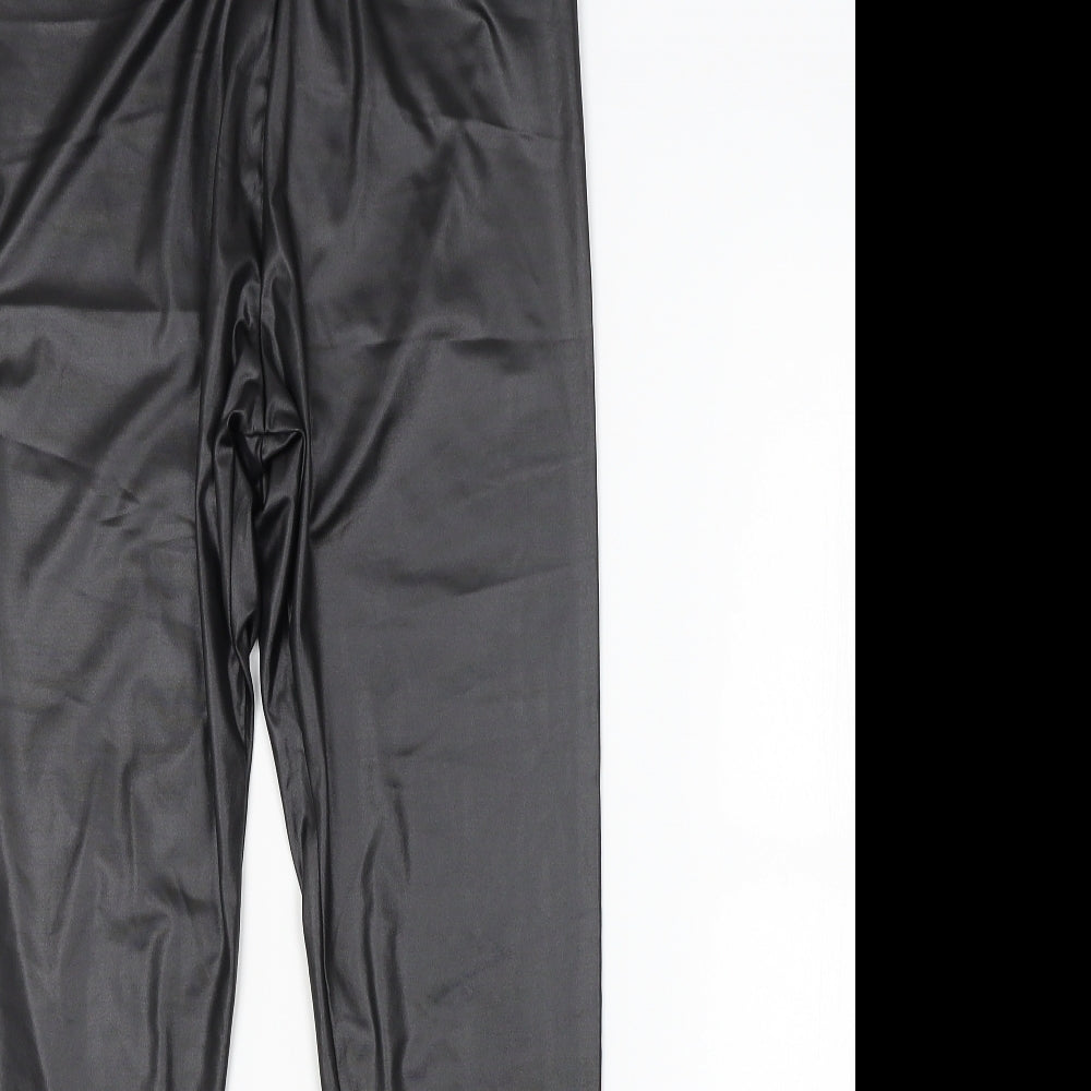 Boohoo Womens Black   Trousers  Size 10 L26 in