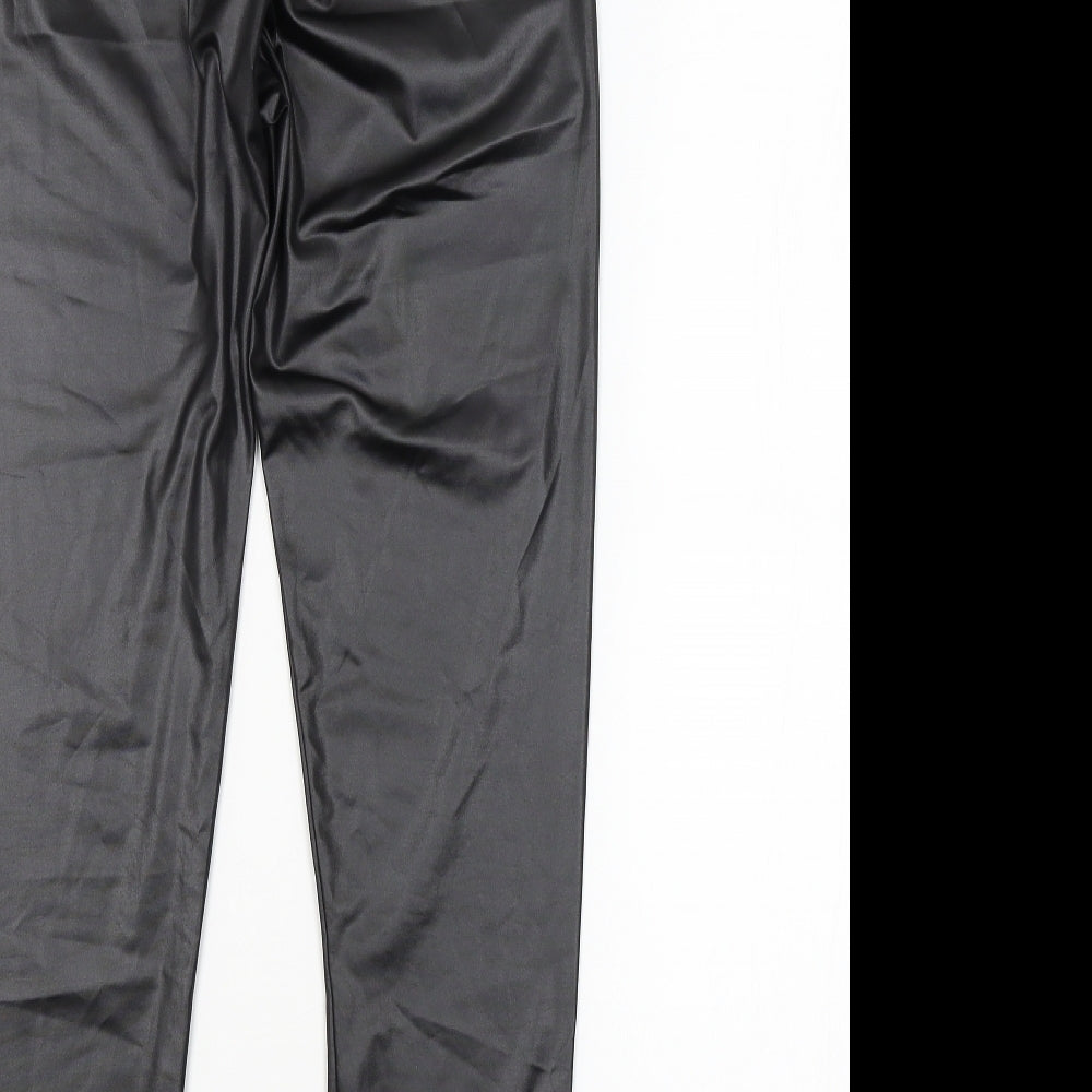 Boohoo Womens Black   Trousers  Size 10 L26 in