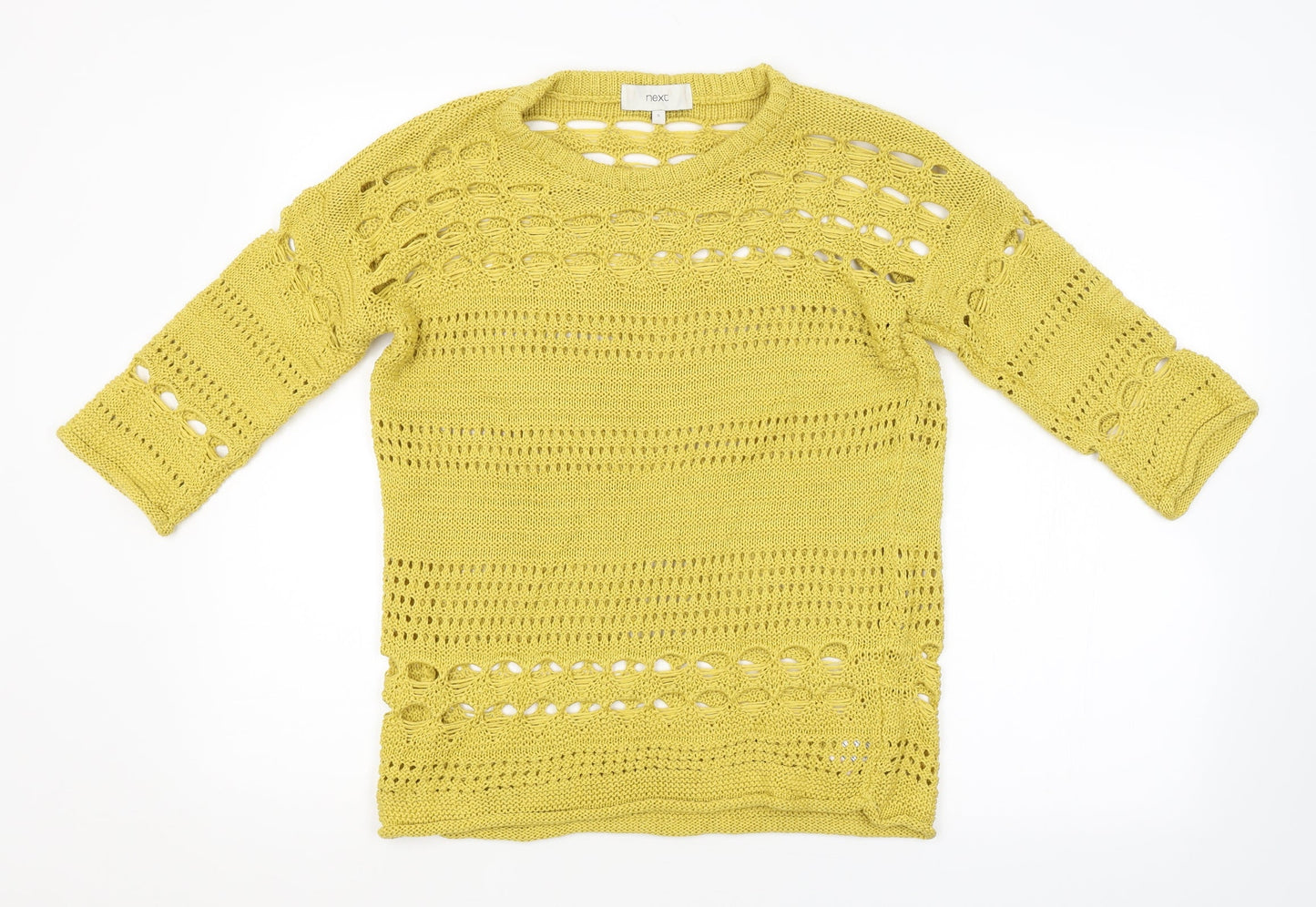 NEXT Womens Yellow   Pullover Jumper Size S
